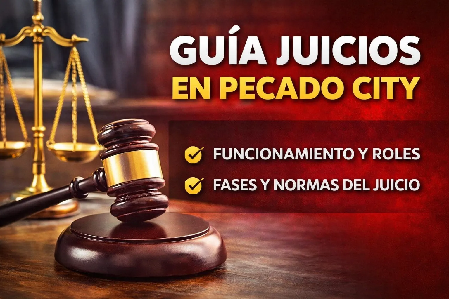 Guía de juicios: cómo funcionan y cómo participar - Causas RP